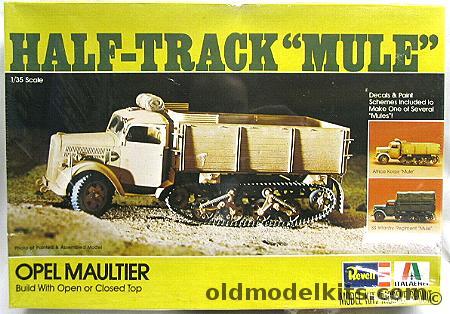 Revell 1/35 Opel Maultier Half-Track Mule With Markings for Afrika Korps or SS Infantry Division, H2116 plastic model kit